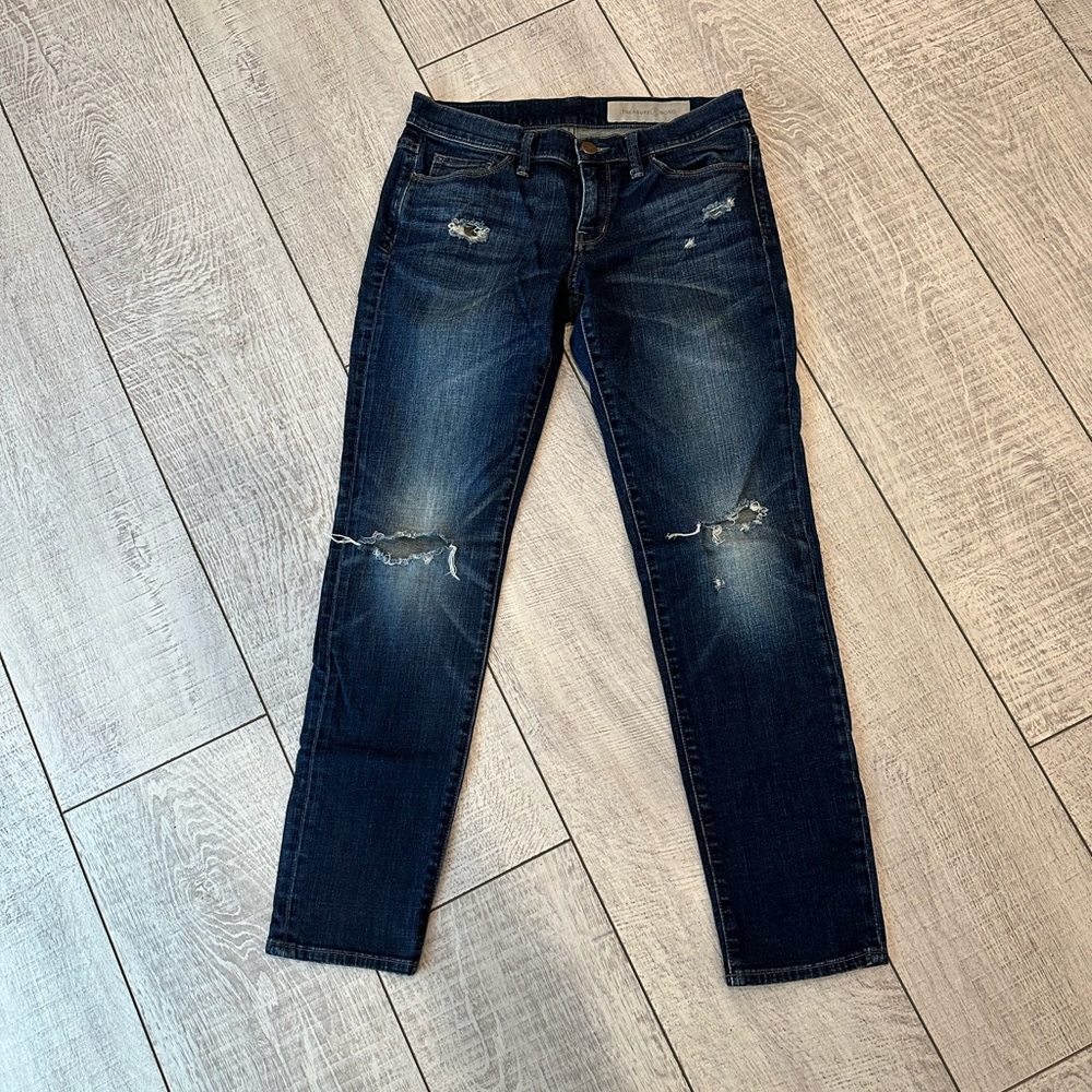 Treasure & Bond Ripped Dark Distressed Jeans